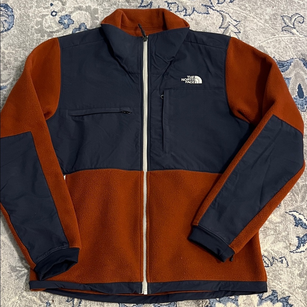 The North Face Men's Rust and Navy Performance Jacket size L